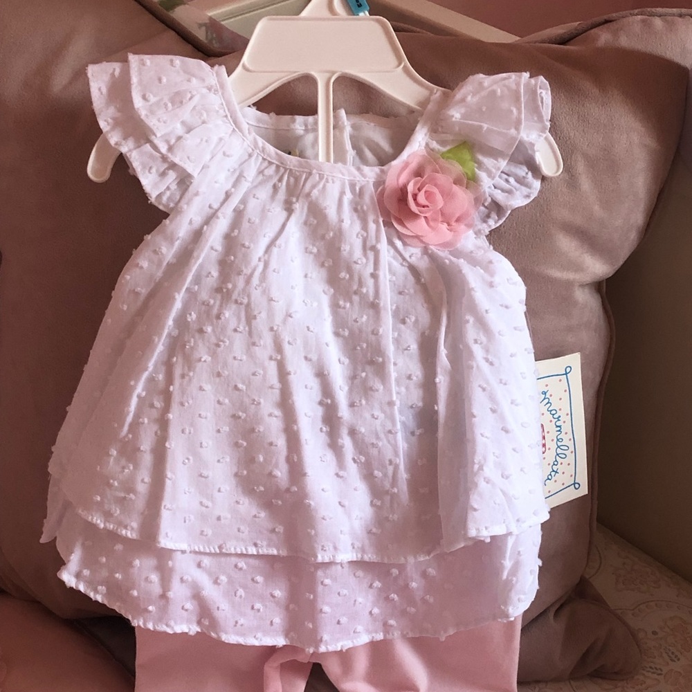 Floral top and pants set